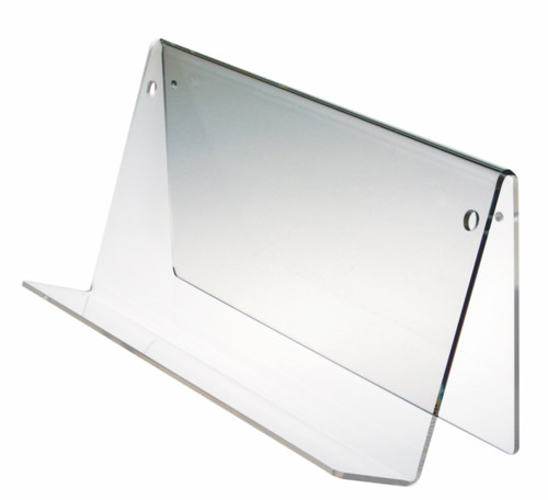 Clear acrylic table top or wall mounted book hol