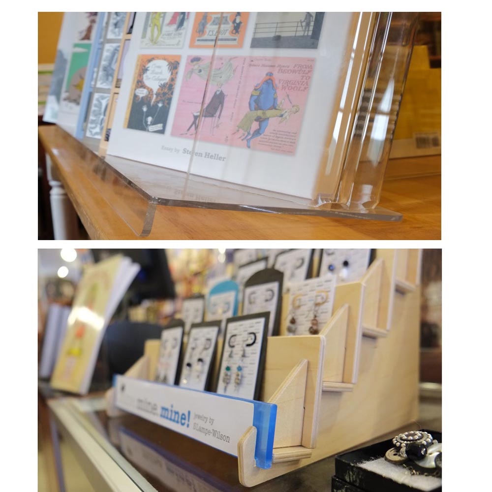 5-Tier Acrylic Greeting Card Display Stand - Countertop Organizer For Retail Stores & Home Use