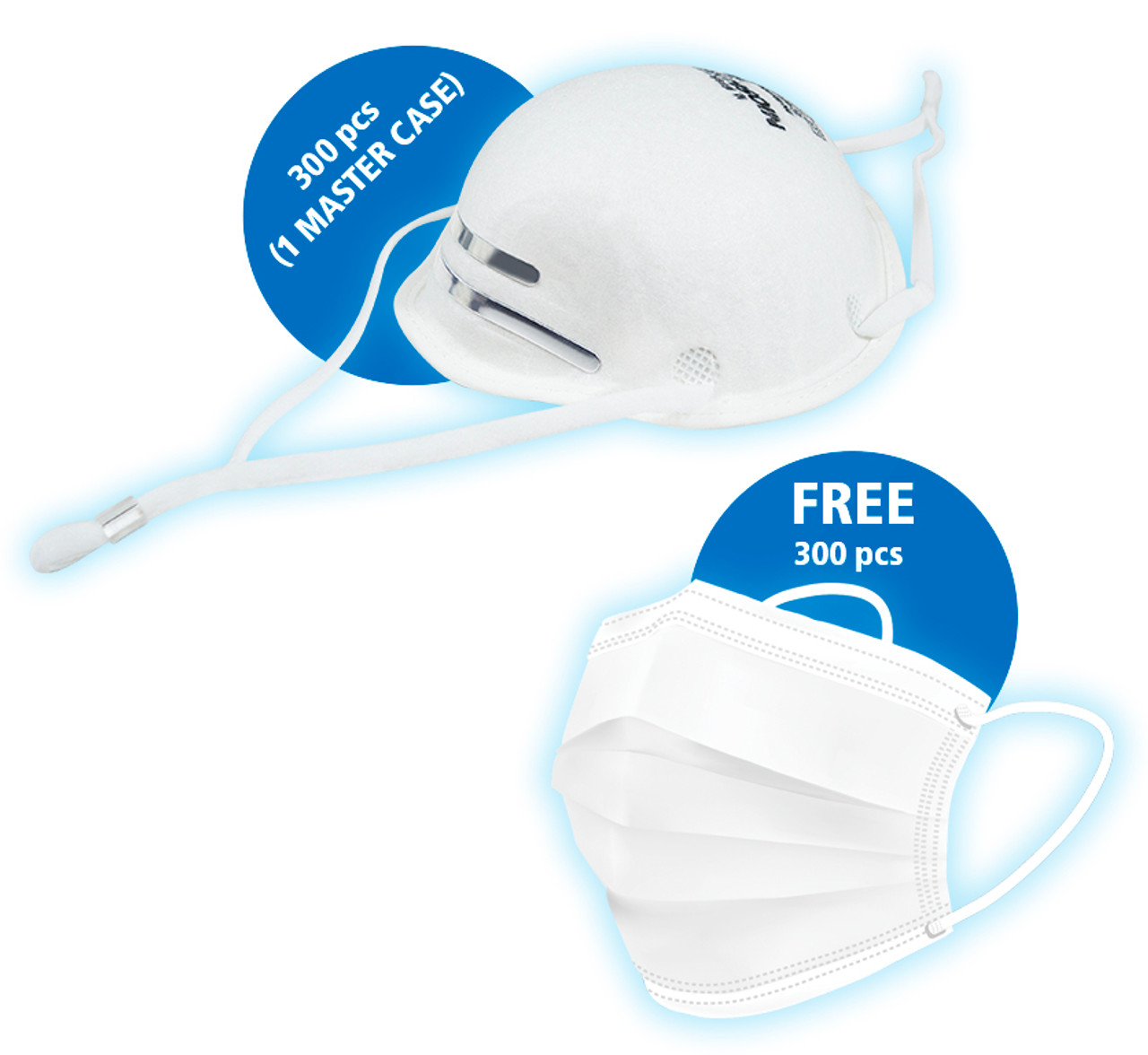 Icu Health N95 Respirator Mask - White - 10ct : Target