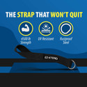 EZ-Xtend D-ring Strap for Rail Attachment - Polyester - Black or White