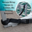EZ-Xtend Pontoon Ladder Pull Up Strap Using Quick Release Buckle System