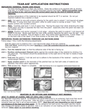 Tear-Aid Application Instructions Page 1