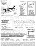 Tear-Aid Application Instructions Page 2