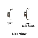 Windshield Clips 7/8" and 7/8" Long Reach - side view