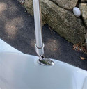 Quick Release Bimini Top Hardware Deck Hinge - Stainless Steel