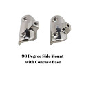 Side Mount with Concave Base - Stainless Steel
