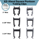 EZ-Xtend Square Pontoon Tubing Clips