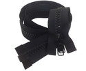Lenzip #10 Separating Zipper - Double Locking - Metal or Plastic Slider - Black or White