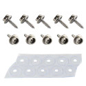 EZ-Xtend Stainless Steel Screws Marine Grade 5/8" #8