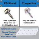 EZ-Xtend Stainless Steel Screws Marine Grade 5/8" #10 Big Hole