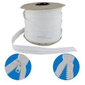 Lenzip #10 Chain Zipper - 5 yards + 4 locking sliders OR 10 yards + 8 locking sliders - White