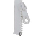 Lenzip #8 Separating Zipper - Heavy Duty Cut to Length Zipper w/Double Metal Locking Zipper Pulls - Includes 2 Stainless Steel Zipper Bottom Stop