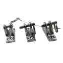 Bimini Deck Hinge - Angled - Stainless Steel
