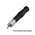 Turn Button Twist Lock Driver Installation Tool with Twist Fastener in Place