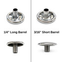 Stainless Steel Button Cap