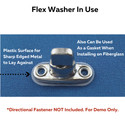 Turnbutton Curtain Fastener Flex Washers