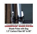 Carbiepoles® Adjustable Sun Shade Sail Pole