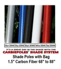 Carbiepoles® Adjustable Sun Shade Sail Pole