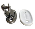 Universal Deck Hinge 45 degree - 2 Hole - Stainless Steel2