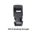 Military Grade 1” Quick Release Buckles - 500 lb Breaking Strength - Heavy Duty Marine & Industrial Side Release Buckles