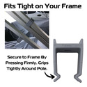 EZ-Xtend Square Pontoon Tubing Clips w/Rivets