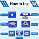 EZ-Xtend Twist-Lock Fastener 2-Hole Screw Studs - Short