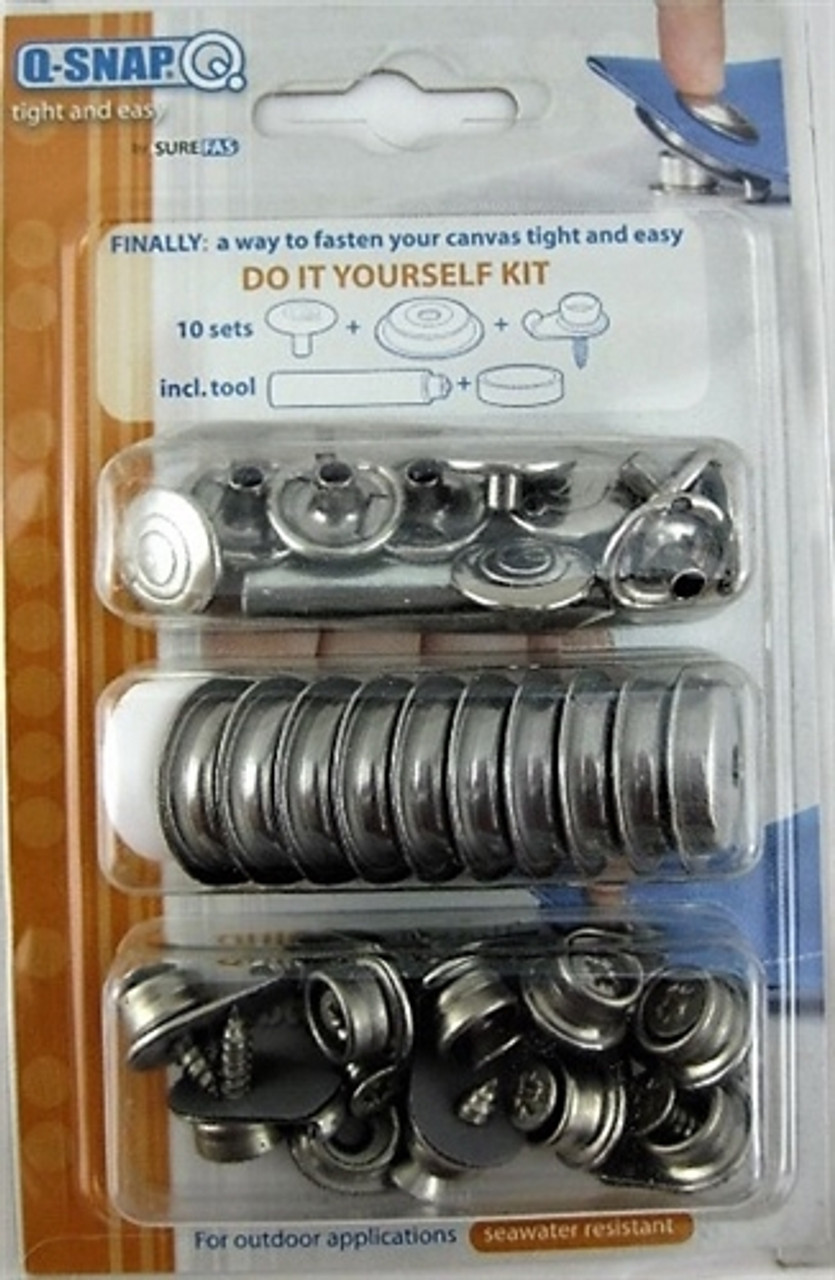 Stainless Steel Snap Fastener Kit - Perfect For Marine Boats