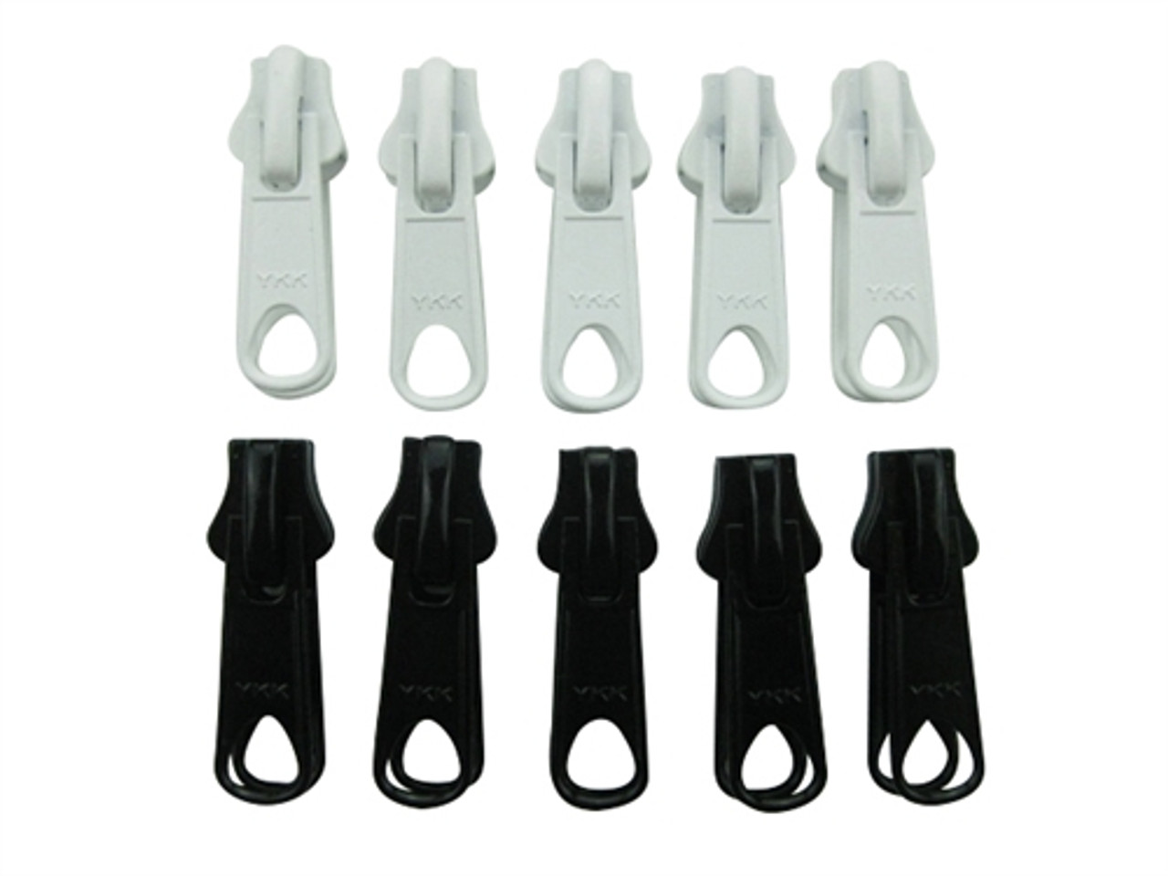 Zipper Sliders YKK or LENZIP - Plastic Vislon #10 - Locking - Double Pull