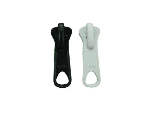 Lenzip or YKK Vislon Zipper Pull #8 Metal Locking Double