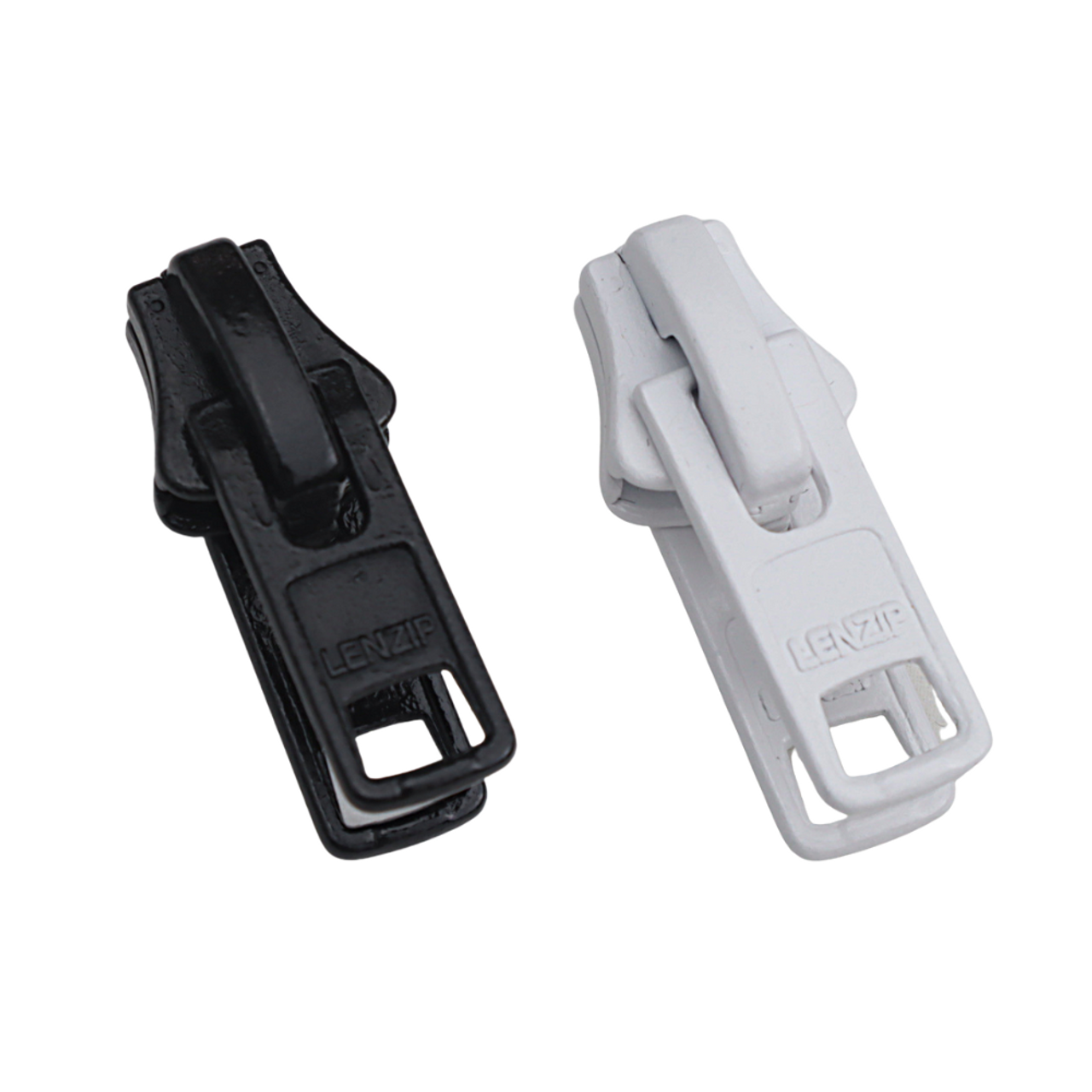 Zipper Sliders YKK or LENZIP - Metal Vislon #10 - Locking- Double Pull