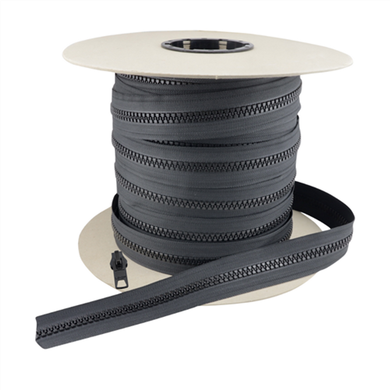 Lenzip #10 Chain Vislon Zipper Tape by the Yard - Black