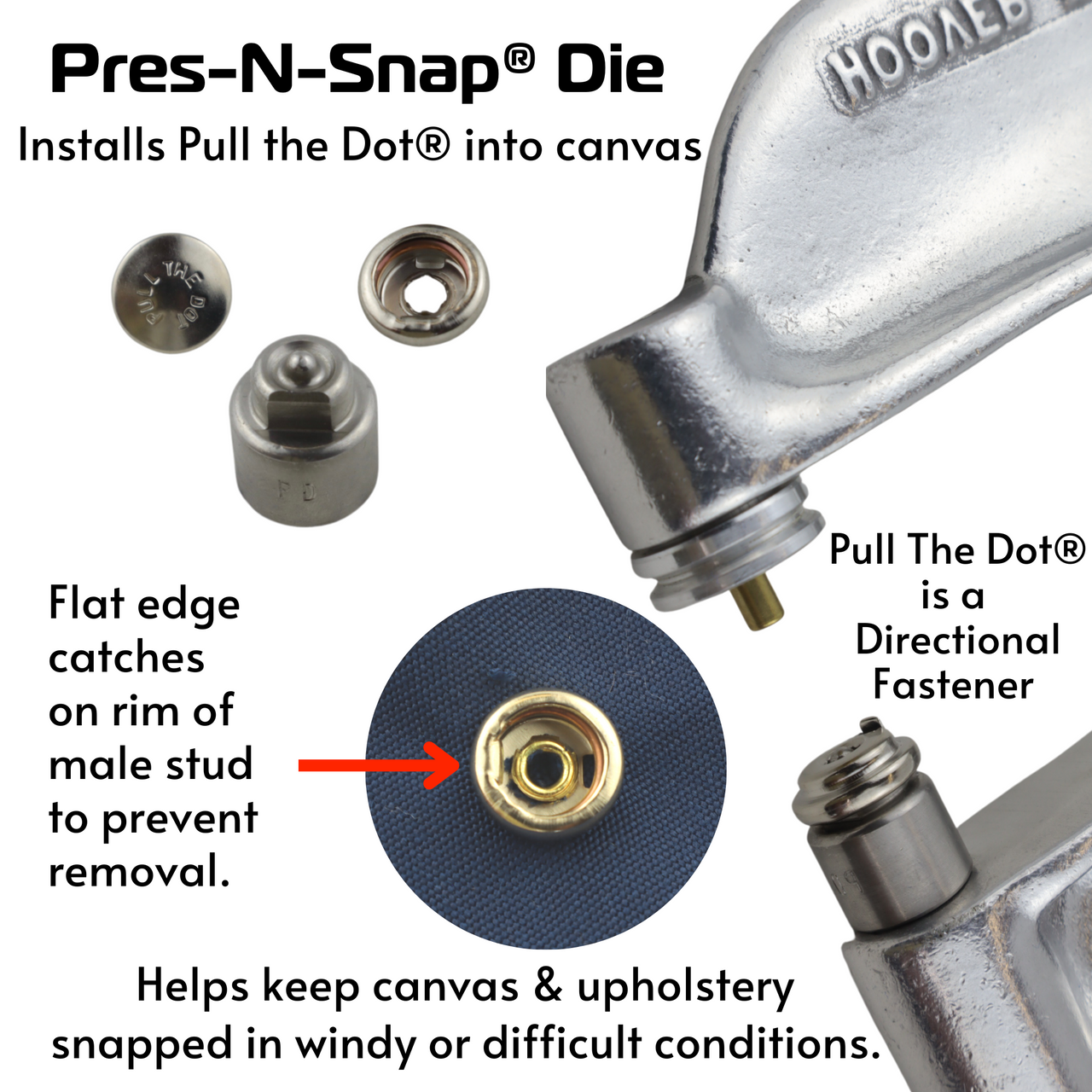 Hoover Pres-N-Snap Tool Complete Kit with Die Sets