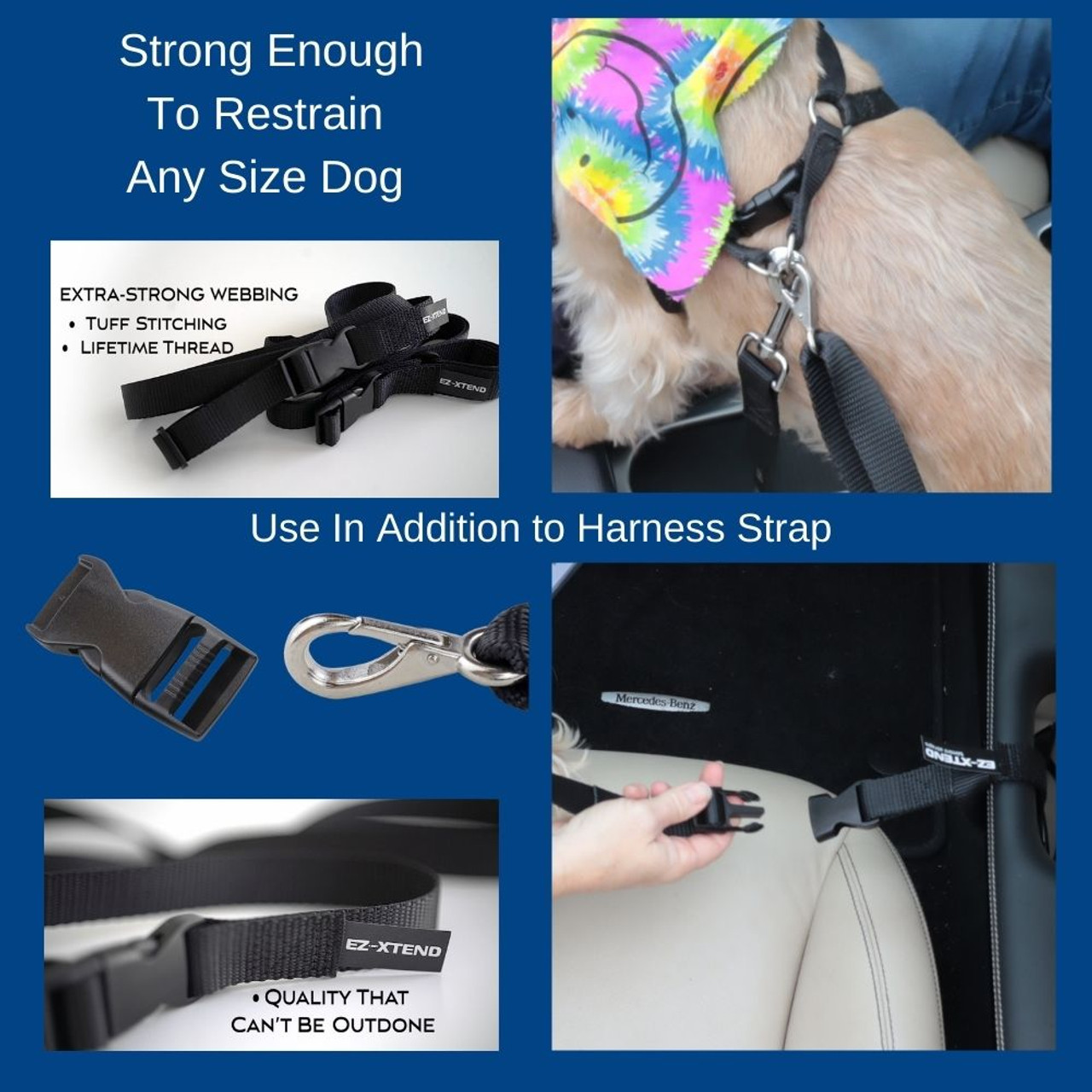 EZXtend Dog Car Restraint System Keep Fido Off