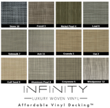 Infinity Luxury Woven Vinyl Flooring - HD Thickness - Affordable Vinyl Decking