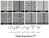 Infinity Luxury Woven Vinyl Flooring - HD Thickness - Teak Supreme II Infinity Luxury Woven Vinyl Flooring - HD Thickness - Teak Supreme II