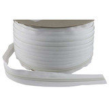 Lenzip #10 Chain Coil Zipper - 5 Yards + 4 Sliders OR 10 Yards + 8 Sliders - White