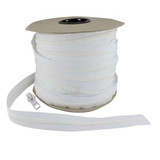 Lenzip #10 Chain Zipper - 5 yards + 4 locking sliders OR 10 yards + 8 locking sliders - White