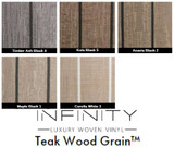 Infinity Luxury Woven Vinyl Flooring - HD Thickness - Teak Wood Grain