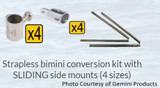 Strapless Bimini Conversion Kit with Sliding Mounts