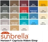 Sunbrella HORIZON CAPRICCIO 3/4" Hidem 50 Yard Roll