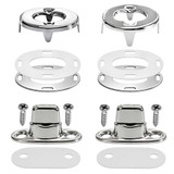 EZ-Xtend Twist-Lock Fastener 2-Hole Screw Studs - Short with 2 Screw Base