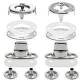 EZ-Xtend Twist-Lock Fastener 2-Hole Screw Studs - Short with Caps