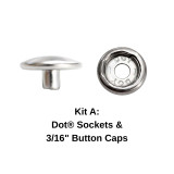 Durable DOT® Snap Fastener Socket & Cap Kit