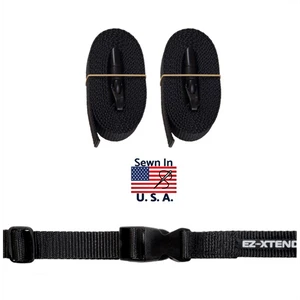 EZ-Xtend Utility Straps with Quick Release Buckles Heavy Duty 1" Polyester Webbing - Pk of 2