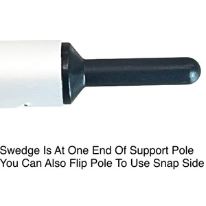 Adjustable Support Pole Swedge
For Inserting Into Grommet On A Boat Cover