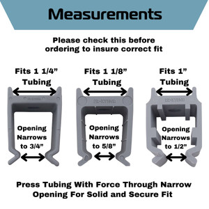EZ-Xtend Square Pontoon Tubing Clips