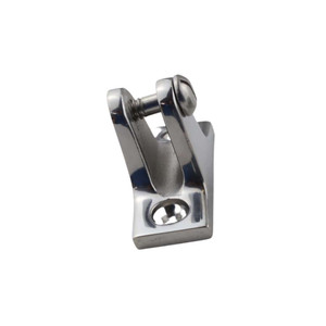 Bimini Deck Hinge - Angled - Stainless Steel