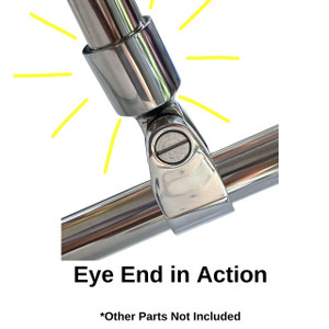 Extra Heavy Duty Outside Bimini Top Eye Ends - Stainless Steel