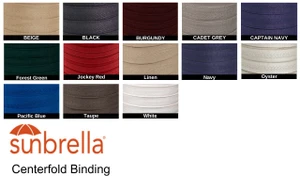 Sunbrella® Centerfold Binding - 7/8 inch - 200 yards