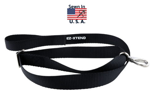 EZ-Xtend Premium Pontoon Boat Canopy and Bimini Top Strap with Adjustable Hook - All Stainless Steel Bimini Top Hardware - Best Replacement Straps -  Sold Individually - Black